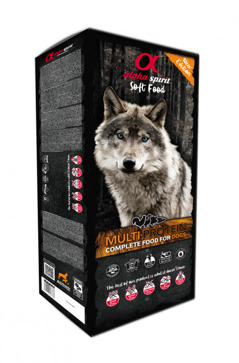 ALPHA SPIRIT Soft food Multiprotein półwilgotna karma dla psa 9kg