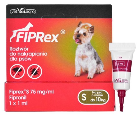FIPREX Krople przeciw pasożytom dla psa S - 1 ml