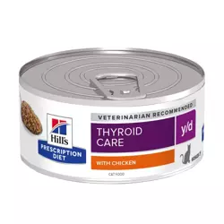 Hill's Prescription Diet Thyroid Care Feline y/d - karma dla kota z chorą tarczycą - puszka 156 g