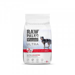 VETEXPERT Raw Paleo Ultra Medium&Large Adult Wołowina - sucha karma dla psa - 10kg