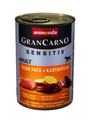 ANIMONDA Grancarno Sensitiv indyk z ziemniakami - mokra karma dla psa - 400 g