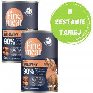 PET REPUBLIC Fine Meat Danie z wołowiny - mokra karma dla psa - 2x400g