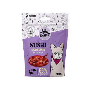 MR. BANDIT Sushi Kaczka z rybą - przysmak dla psa - 500g