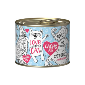 LOVE IS WHERE A CAT IS® Łosoś - mokra karma dla kota - 190g 