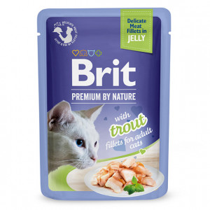 BRIT Premium by nature Trout fillets - mokra karma dla kota - 85g