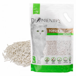 DIAMENTIQ Tofu Neutral Ultra clumping - żwirek roślinny - 4kg