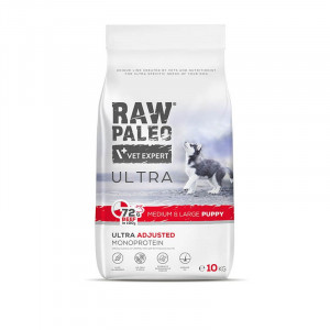 VETEXPERT Raw Paleo Ultra Medium&Large Puppy Wołowina - sucha karma dla szczeniąt - 10kg