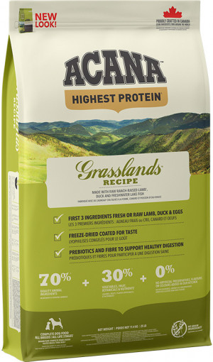 ACANA Highest Protein Grasslands - sucha karma dla psa - 11,4 kg