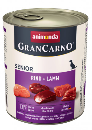 ANIMONDA Grancarno Senior wołowina i jagnięcina - mokra karma dla psa - 800 g