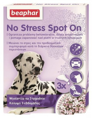 BEAPHAR No Stress Spot On - krople uspokajające dla psa - 3 x 0.7ml