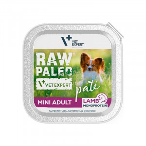 VETEXPERT Raw Paleo Pate Mini Adult Jagnięcina - mokra karma dla psa - 150g