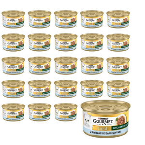 PURINA Gourmet Gold Succulent Delights Ryba oceaniczna - mokra karma dla kota - 24x85 g