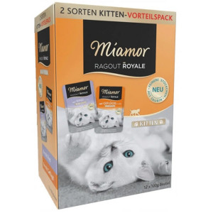 MIAMOR Ragout Royale Kitten Mix Smaków w galaretce - mokra karma dla kociąt - 12x100 g