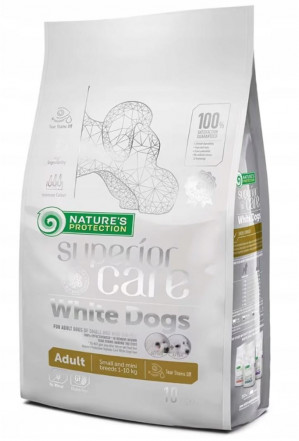 NATURE'S PROTECTION Superior Care White Dogs Grain Free Adult Small Jagnięcina - sucha karma dla psa - 10kg