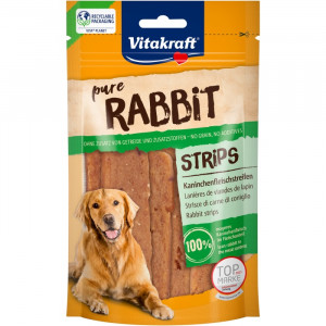 VITAKRAFT Pure Rabbit Strips - przysmak dla psa - 80 g