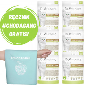 DIAMENTIQ Tofu Matcha Ultra clumping - żwirek roślinny - 6x2,5kg + GRATIS!