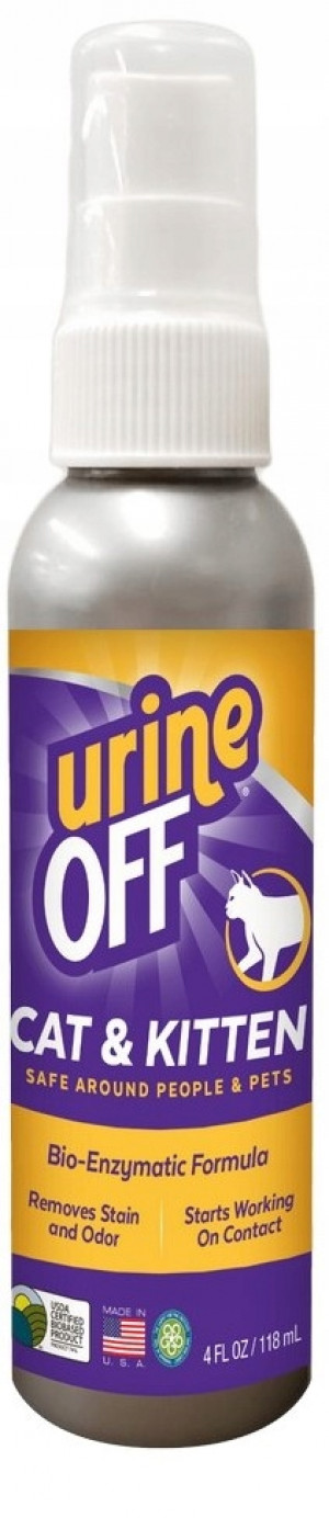 urineOFF Cat & Kitten - spray do usuwania plam moczu - 118ml