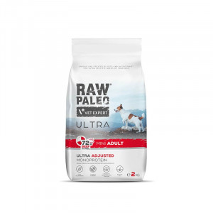 VETEXPERT Raw Paleo Ultra Mini Adult Wołowina - sucha karma dla psa - 750g