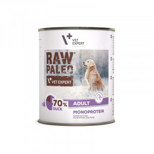 VETEXPERT Raw Paleo Adult Monoprotein Kaczka - mokra karma dla psa - 800g