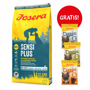 JOSERA Adult SensiPlus - sucha karma dla psa - 12,5kg + GRATIS!