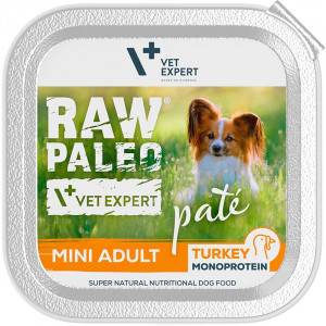 VETEXPERT Raw Paleo Pate Mini Adult Indyk - mokra karma dla psa - 150g