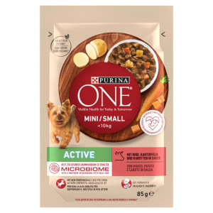 PURINA One Mini/Small Active Wołowina - mokra karma dla psa - 85g