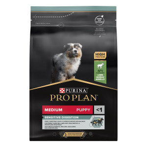 PURINA Pro Plan Optidigest Medium Puppy Sensitive Jagnięcina - sucha karma dla psa - 3 kg