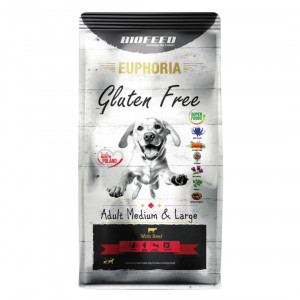 BIOFEED Euphoria Gluten Free Adult medium & large Wołowina - sucha karma dla psa - 12 kg