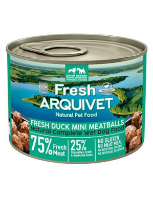 ARQUIVET Fresh Duck Mini Meatballs - mokra karma dla psa - 200g