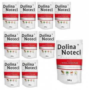 DOLINA NOTECI Premium bogata w wołowinę - mokra karma dla psa - 10x500g