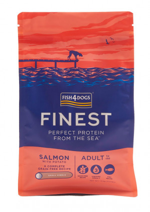 FISH4DOGS Finest Salmon S - sucha karma dla psa - 1,5kg