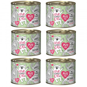 LOVE IS WHERE A CAT IS Indyk - mokra karma dla kota - 6x200g