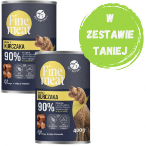 PET REPUBLIC Fine Meat Danie z kurczaka - mokra karma dla psa - 2x400g