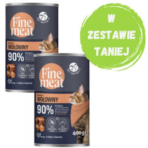 PET REPUBLIC Fine Meat Danie z wołowiny - mokra karma dla kota - 2x400g