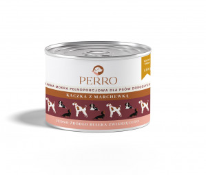 PERRO Kaczka z marchewką - mokra karma dla psa - 410g