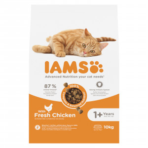 IAMS Advanced Nutrition Adult - sucha karma dla kota ze świeżym kurczakiem - 10 kg