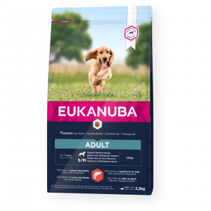 EUKANUBA Adult Small&Medium Łosoś - sucha karma dla psa - 2,5kg