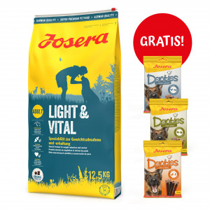 JOSERA Light & Vital - sucha karma dla psa - 12,5 kg + GRATIS