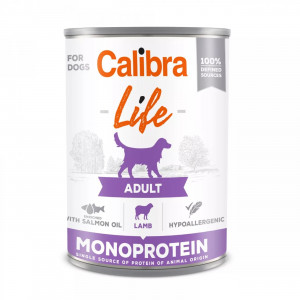 CALIBRA Life Adult Monoprotein Jagnięcina - mokra karma dla psa - 400g