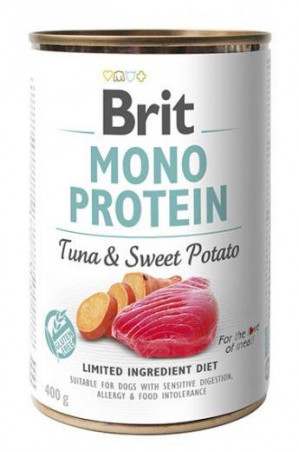 BRIT Mono Protein Tuna & Sweet Potato - mokra karma dla psa - 400g