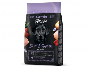 FITMIN For Life Light & Senior - sucha karma dla psa - 2,5kg