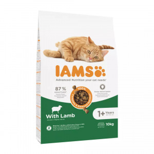 IAMS for Vitality Cat Adult Jagnięcina - sucha karma dla kota - 10 kg