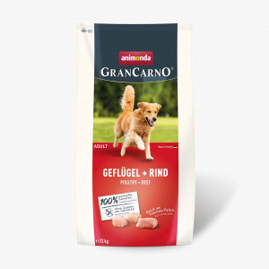 ANIMONDA Gran Carno Adult Drób z wołowiną - sucha karma dla psa - 12kg + GRATIS