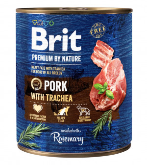 BRIT Premium by nature Pork with Trachea - mokra karma dla psa - 800g