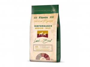 FITMIN Medium Maxi Performance Jagnięcina z wołowiną - sucha karma dla psa - 12kg