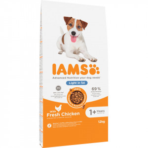 IAMS Vitality Adult Light in fat - sucha karma dla psa z nadwagą - 12 kg