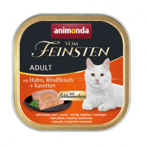 ANIMONDA Vom Feinsten Adult Classic Cat kurczak, wołowina i marchewka - mokra karma dla kota - 100 g