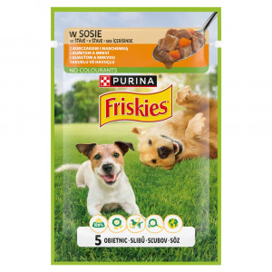 PURINA Friskies Kurczak z marchewką w sosie - mokra karma dla psa - 85g