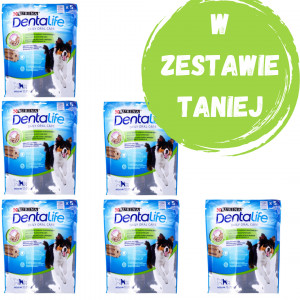 PURINA Dentalife Medium - przekąska dentystyczna dla psa - 3x115g + 3x115g GRATIS!