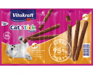 VITAKRAFT Cat Stick Classic Indyk z jagnięciną - przysmak dla kota - 6szt.